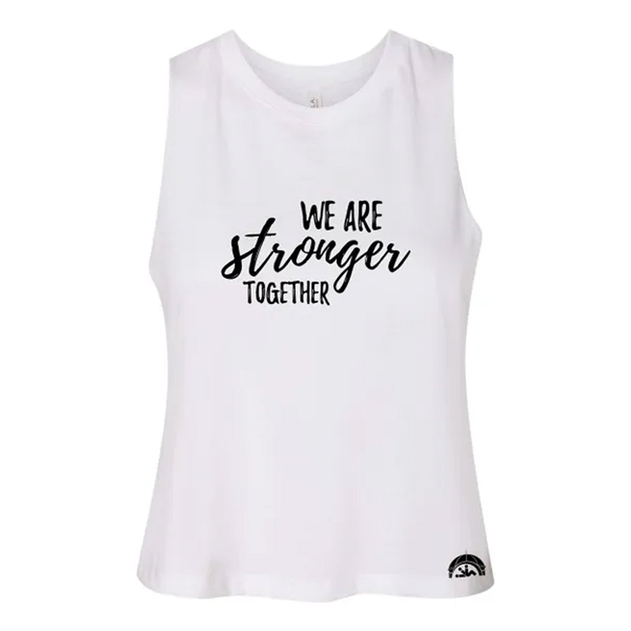 We Are Stronger Ladies Crop Tank