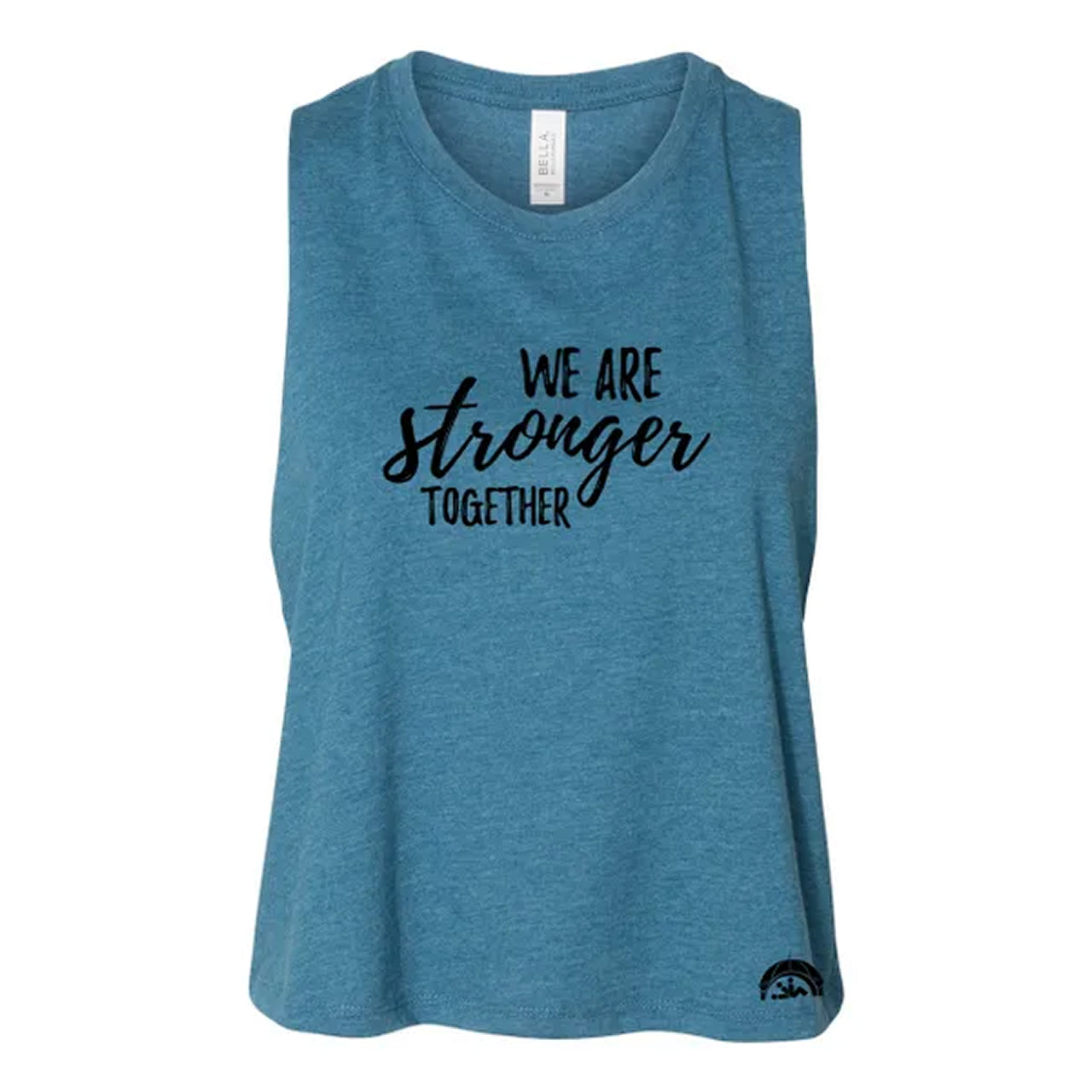 We Are Stronger Ladies Crop Tank